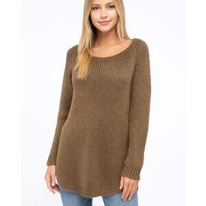 Wooden Ships Paola Buendia Mohair Wool Blend Sweater Brown Size S/M